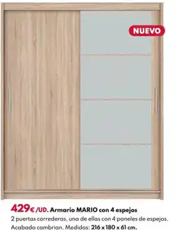 BricoCentro Armario mario con 4 espejos oferta