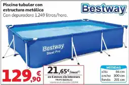 Alcampo Bestway Piscina tubular con estructura metálica oferta