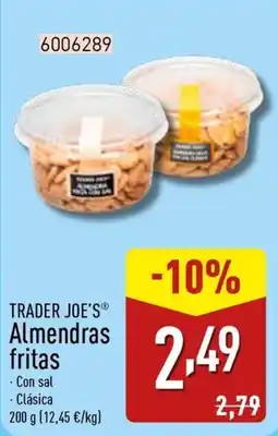 ALDI Trader Joe's Almendras fritas oferta
