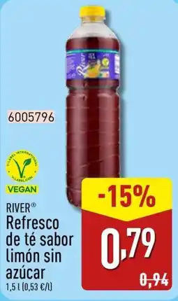 ALDI River Refresco de té sabor Limón sin azúcar oferta