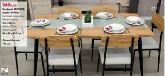 BricoCentro Conjunto munich: mesa + 6 sillas oferta