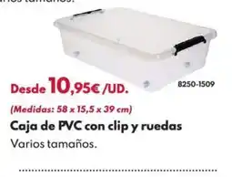 BricoCentro Caja de pvc con clip y ruedas oferta