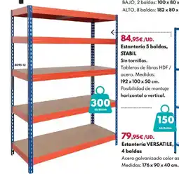 BricoCentro Estantería 5 baldas stabil oferta