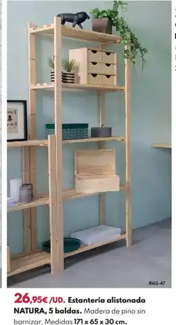 BricoCentro Estantería alistonada NATURA oferta