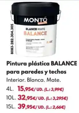 BricoCentro Pintura plástica balance para paredes y techos oferta