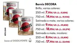 BricoCentro Barniz decora oferta