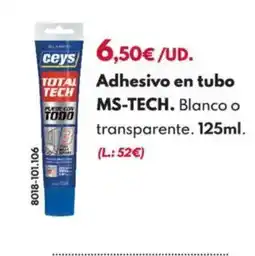 BricoCentro Adhesivo en tubo ms-tech oferta