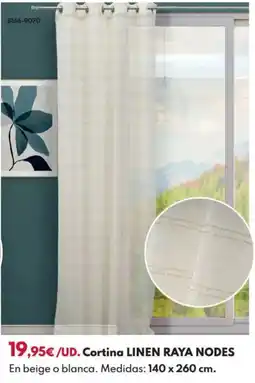 BricoCentro Cortina linen raya nodes oferta