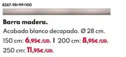 BricoCentro Barra madera oferta