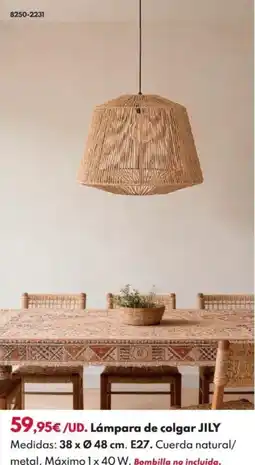 BricoCentro Lámpara de colgar jily oferta