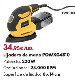 BricoCentro Lijadora de mano powx04810 oferta