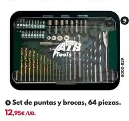 BricoCentro Set de puntas y brocas, 64 piezas oferta