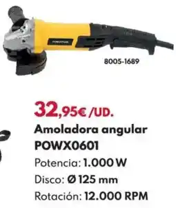 BricoCentro Amoladora angular powx0601 oferta