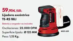BricoCentro Lijadora excéntrica te-rs 18li oferta