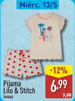 ALDI Pijama Lilo & Stitch oferta