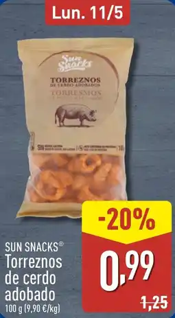ALDI SUN SNACKS Torreznos de cerdo adobado oferta