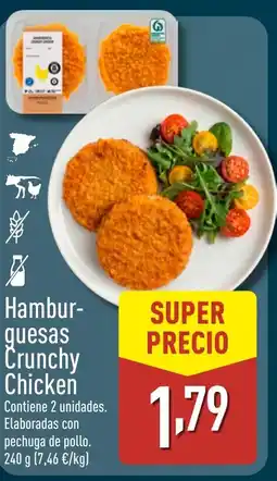 ALDI Hambur- guesas Crunchy Chicken oferta