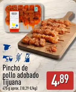 ALDI Pincho de pollo adobado Tijuana oferta