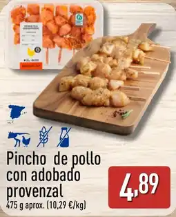 ALDI Pincho de pollo con adobado provenzal oferta
