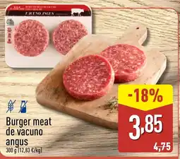 ALDI Burger meat de vacuno angus oferta