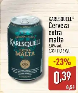ALDI KARLSQUELL Cerveza extra malta oferta