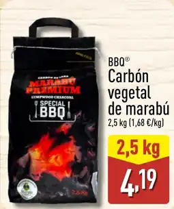 ALDI BBQ Carbón vegetal de marabú oferta