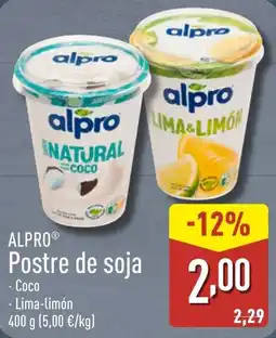 ALDI ALPRO Postre de soja oferta