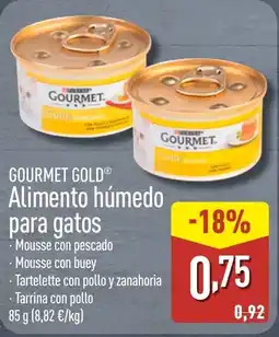 ALDI GOURMET GOLD Alimento húmedo para gatos oferta