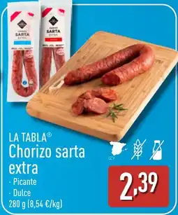 ALDI LA TABLA Chorizo sarta extra oferta