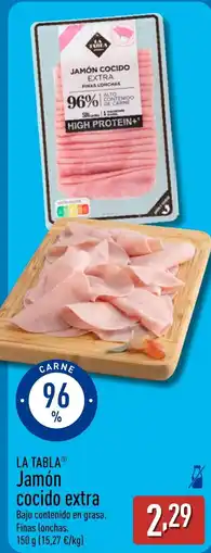 ALDI LA TABLA Jamón cocido extra oferta