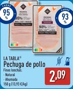 ALDI LA TABLA Pechuga de pollo oferta