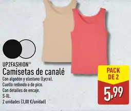 ALDI UP2FASHION Camisetas de canalé oferta