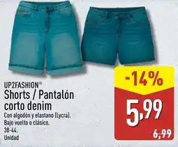 ALDI UP2FASHION Shorts Pantalón corto denim oferta