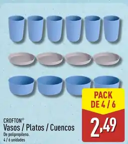 ALDI CROFTON Vasos/Platos/Cuencos oferta