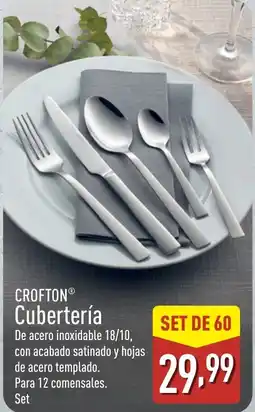 ALDI CROFTON Cubertería oferta