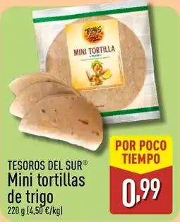 ALDI TESOROS DEL SUR Mini tortillas de trigo oferta