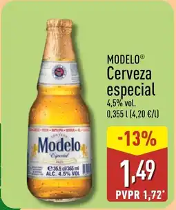 ALDI MODELO Cerveza especial oferta
