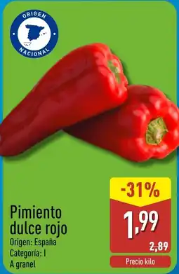 ALDI Pimiento dulce rojo oferta