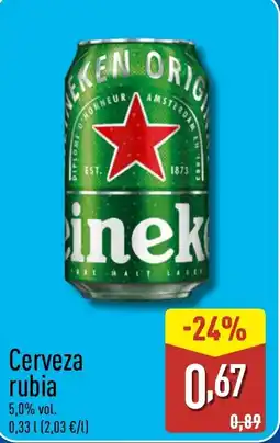 ALDI HEINEKEN Cerveza rubia oferta