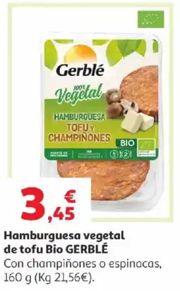 Alcampo GERBLÉ Hamburguesa vegetal de tofu Bio oferta