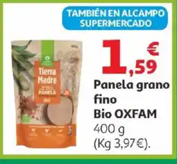 Alcampo Panela grano fino bio oxfam oferta