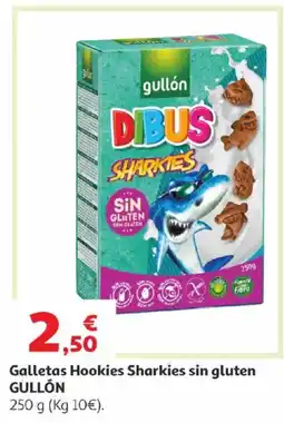 Alcampo GULLÓN Galletas Hookies Sharkies sin gluten oferta