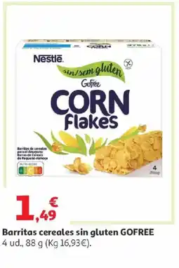 Alcampo GOFREE Barritas cereales sin gluten oferta