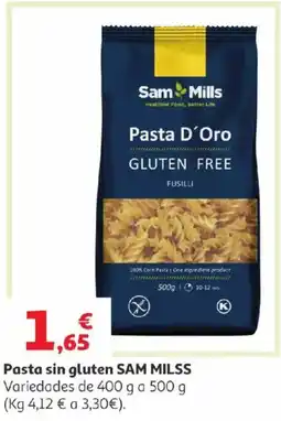 Alcampo SAM MILSS Pasta sin gluten oferta