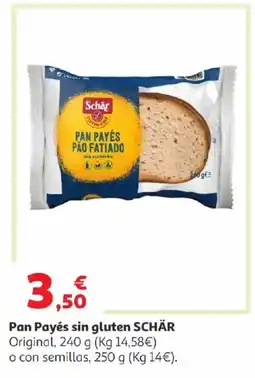 Alcampo SCHÄR Pan Payés sin gluten Original oferta