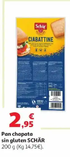 Alcampo SCHÄR Pan chapata sin gluten oferta