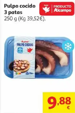 Alcampo AUCHAN Pulpo cocido 3 patas oferta