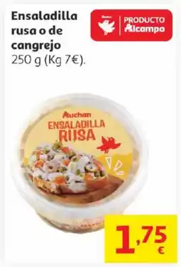 Alcampo AUCHAN Ensaladilla rusa o de cangrejo oferta