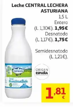 Alcampo ASTURIANA Leche central lechera oferta