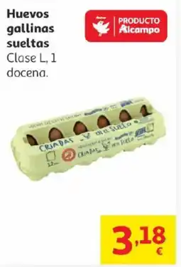 Alcampo Huevos gallinas sueltas oferta